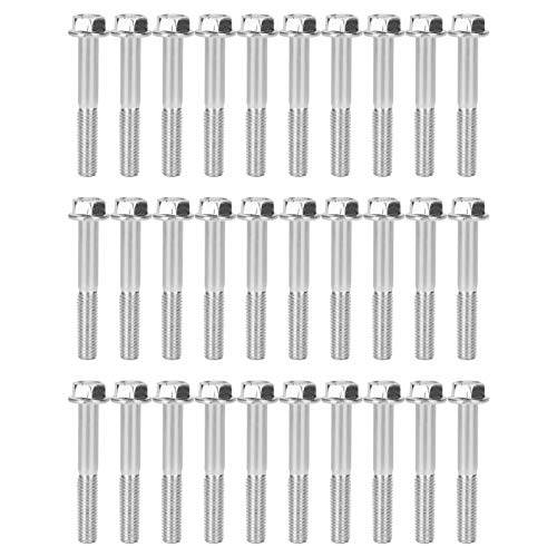 Chiyyak 30-teiliges M8x55-Schrauben-Zylinderbolzen-Zubehör für 168F / 170F 2kw-3kw-Benzingenerator Chiyyak 30-teiliges M8x55-Schrauben-Zylinderbolzen-Zubehör für 168F / 170F 2kw-3kw-Benzingenerator von Chiyyak