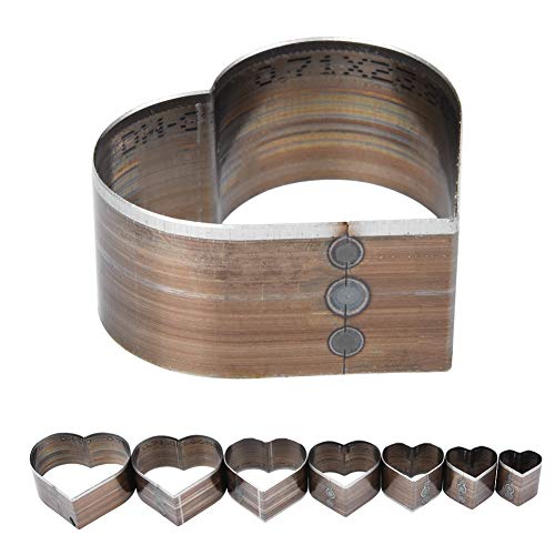 Chiyyak 7 Stück 20-50mm Schöne Herzförmige Leder Handwerk Schneiden Schimmel Leder Schneiden Stirbt von Chiyyak