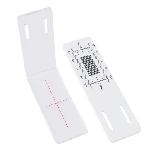 Chiyyak Crack Monitor, Crack -Messgeräte ABS -Acryl für die Ecke mit ± 1 Mm Skala, ABS und Acryl, Praktisches Werkzeug Zum Gebäudewände von Chiyyak