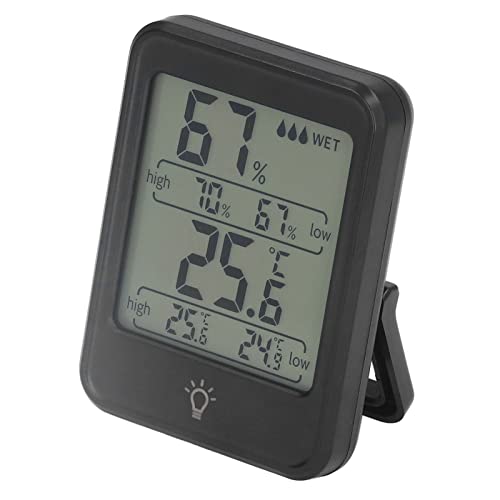 Chiyyak Digitales Thermometer-Hygrometer, Professionelles Elektronisches Luftfeuchtigkeits- und Temperaturmessgerät mit LCD-Display für den Innen- und Außenbereich Chiyyak Digitales Thermometer-Hygrometer, Professionelles Elektronisches Luftfeuchtigkeits- und Temperaturmessgerät mit LCD-Display für den Innen- und Außenbereich von Chiyyak