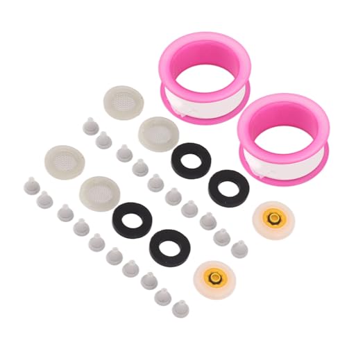 Chiyyak Duschkopf -Gummi -Dichtungsbildschirm, Ausgezeichnete Versiegelung, Mehrzweck, Langlebige Filtration mit Hoher Effizienz Duschkopfdüsen Set mit PTFE Klebeband für Badezimmer von Chiyyak