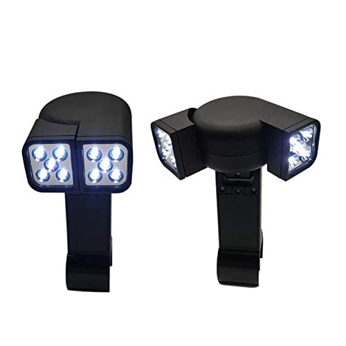Chiyyak Einstellbares Grilllicht, Superhelles LED-Grilllicht, Regenfest, Hitzebeständig, mit Halterung, Tragbare Kochlampe für den Außenbereich Zum Lesen bei Fahrradcamping (Schwarz) von Chiyyak