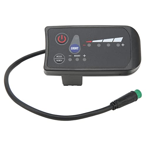 Chiyyak Elektrische Fahrrad Power Display Meter Wasserdichte 5-Pin Schnittstelle ABS Gehäuse LED Display Panel für Radfahren (24 V) von Chiyyak