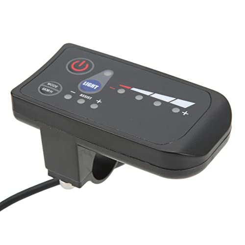 Chiyyak Elektrische Fahrrad Power Display Meter Wasserdichte 5-Pin Schnittstelle ABS Gehäuse LED Display Panel für Radfahren (48 V) von Chiyyak