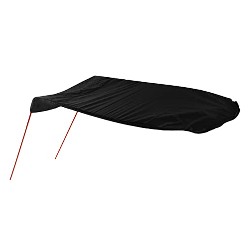 Chiyyak Kayak Sun Shade Canopy Oxford Stoff Falten Leicht zu Installieren Tragbarer Kajak Sonnenschild Markennisation für Bootskanu (Schwarz) von Chiyyak