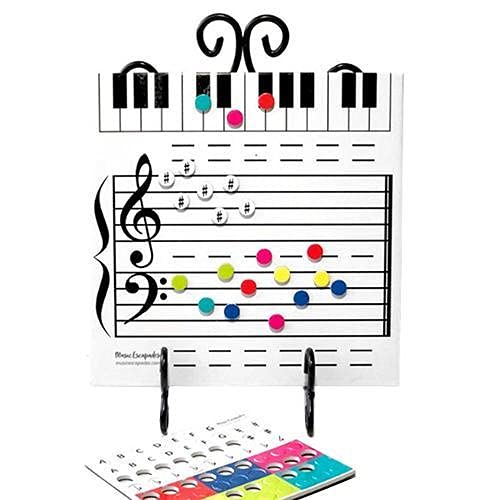 Chiyyak Magnetische Trocken Abwischbare Tafel Notenlesetafel, Musikunterricht Klavierlehrer Musikunterricht Musiklehrer Der Musik Unterrichtet von Chiyyak