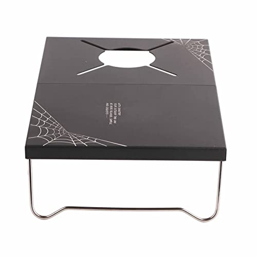 Chiyyak Picknicktisch, Campingkocher, Tisch aus Aluminiumlegierung, Faltbar, Tragbar, Mini-Campingkocher, Tisch mit Aufbewahrungstasche für den Außenbereich von Chiyyak