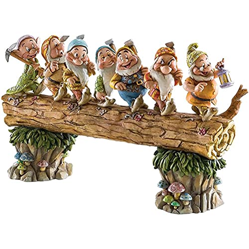 Chiyyak Sieben Zwerge Harz-GNOME-gartenstatue, Elfenschmuck-Harz-Kobold-Statue Innen- Und Außendekoration von Chiyyak