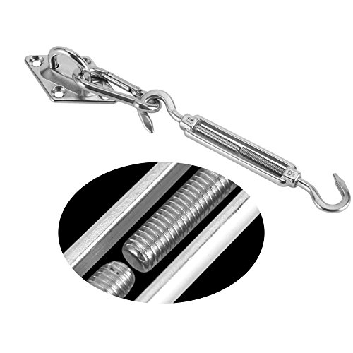 Chiyyak Staless Installi 15×9×3 8-teiliges Set Silber Edelstahl Sonnensegel Hardware Kit Installationszubehör Chiyyak Staless Installi 15×9×3 8-teiliges Set Silber Edelstahl Sonnensegel Hardware Kit Installationszubehör von Chiyyak