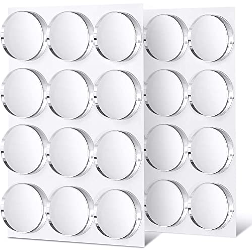 Chizea 20 Stück Transparent Türstopper, Türpuffer Wand selbstklebend Set 22x5mm, Leises, Wiederverwendbarer Elastikpuffer Wandstopper für Bad, Glasflächen, Wände, Gummistopper von Chizea
