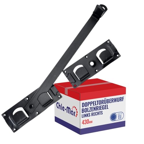 Chle-Mar – Doppelüberwurf-Riegel 430 mm Schwarz | Robuster Torriegel Abschliessbar für Garten- & Einfahrtstore | Sichere Torverriegelung für Schiebetore & Stalltüren | Wetterfest & Korrosionsbeständig Chle-Mar – Doppelüberwurf-Riegel 430 mm Schwarz | Robuster Torriegel Abschliessbar für Garten- & Einfahrtstore | Sichere Torverriegelung für Schiebetore & Stalltüren | Wetterfest & Korrosionsbeständig von Chle-Mar