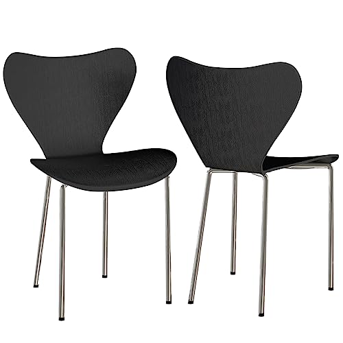 Chleby 2er Set Esszimmerstuhl Plastikstuhl Stuhl Esszimmerstühle Wohnzimmerstühle Stühle für das Esszimmer Kunststoff Geeignet für Esszimmer, Wohnzimmer Schwarz Chleby 2er Set Esszimmerstuhl Plastikstuhl Stuhl Esszimmerstühle Wohnzimmerstühle Stühle für das Esszimmer Kunststoff Geeignet für Esszimmer, Wohnzimmer Schwarz von Chleby