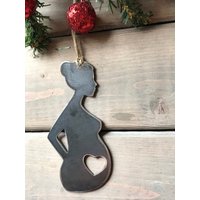 Schwangere Werdende Mutter Weihnachtsschmuck-Weihnachtsdeko-Rustikale Weihnachten-Weihnachtsgeschenk-Metallornament-Muttertagsgeschenk von ChloeGraceDesign