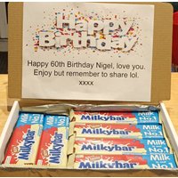 Personalisierte Milkybar Schokoladenbox. Geburtstagsgeschenk Weihnachtsgeschenk Süßwarenauswahl Leckerbissen. Multiple Bar Überraschungsbox von ChocolateAndSweetsGB