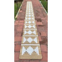 Teppichläufer Aus Hanf Weiß Plus Treppen, Boho Rustikal Teppichläufer Aus Hanf Weiß Plus Treppen, Boho Rustikal von ChoiceHomeRug