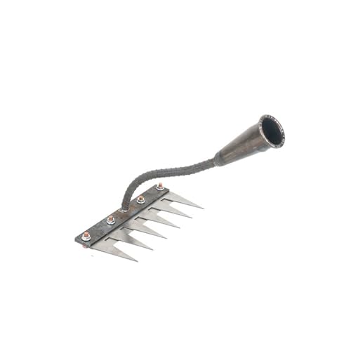 Gartenwerkzeug Für Unkraut Gartenhacke Ohne Stiel Rechen Gartengeräte Unkrautjäter Gartenhacken Unkrautausstecher Jäten Garden Hand Weeder Unkrautstecher Edelstahl (6 Zähne) von ChongKuan