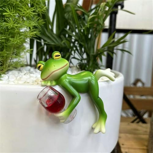 Miniteich Deko Für Draußen Frosch Garten Schwimmfrosch Brunnen Set Blumentopf Hänger Ornament Gartendeko Springbrunnen Teichdeko Schwimmdeko Mini Zubehör Gartenteich Dekorativer Dekoration (4) von ChongKuan