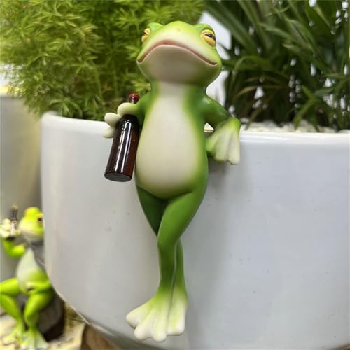 Miniteich Deko Für Draußen Frosch Garten Schwimmfrosch Brunnen Set Blumentopf Hänger Ornament Gartendeko Springbrunnen Teichdeko Schwimmdeko Mini Zubehör Gartenteich Dekorativer Dekoration (6) von ChongKuan
