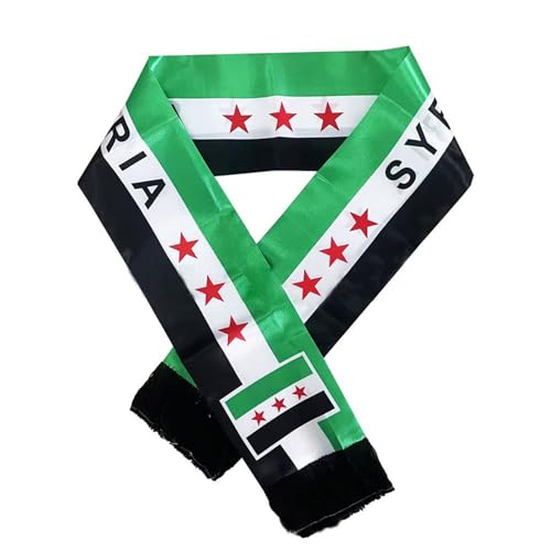 Syrien Flagge Syrische Syrian Flag Syria Free Grün Der Syrischen Revolution Von Schal - 135 X 14 Cm (2 Stück) von ChongKuan