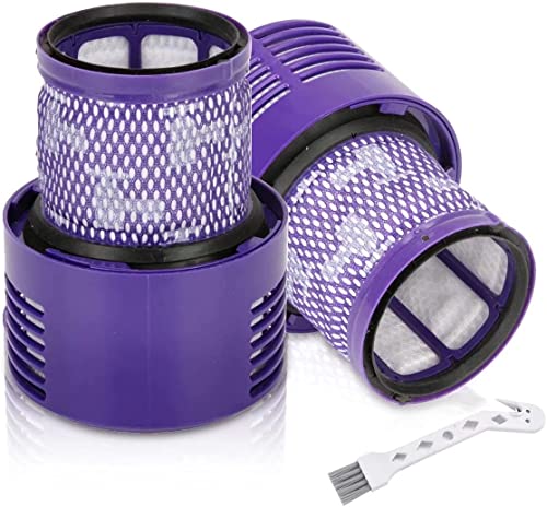 Filter für Dyson V10 Absolute Animal Motorhead Pro SV12 Staubsauger, Chonphan Waschbar Ersatzfilter Cyclone mit Reinigungsbürste, Ersetzen Sie # DY-969082-01 (2 Stück) von Chonphan