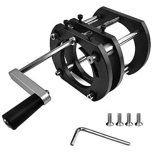 Router Lift, 4-backen-klemmung Oberfräse Tisch Hebesystem Basis, Aluminiumlegierung Fräslift, Oberfräsenlift für Motoren mit 64–66 mm Durchmesser Graviermaschine (1) von Choonjin