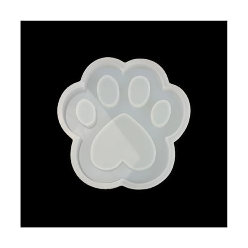 Pfote mit Herz Silikonform – 14cm | Hochglanz | Katzen & Hundepfotenform für Epoxid- & UV-Harz | Hochwertige Silikonform aus Choose Silikon | gießform für Keraflott jesmonite Beton von Chooseyours11