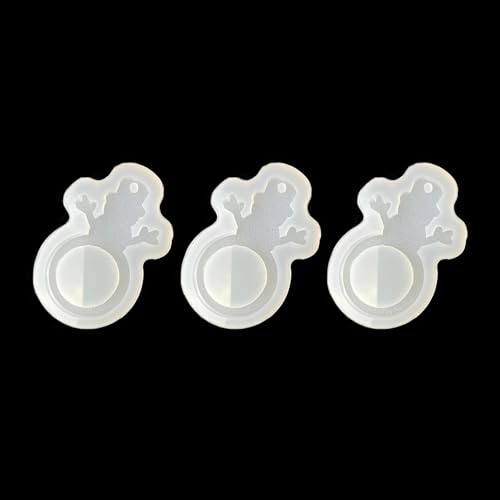Schneemann Silikonform – kompatibel mit Lindor®-Kugeln Ø 29 mm, handgefertigte Gießform für Jesmonite, Raysin, Beton & Weihnachtsanhänger Chooseyours11 Jesmotex 2D (3) von Chooseyours11