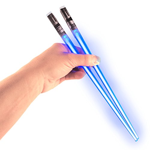 ChopSabers Lichtschwert LED leuchten Essstäbchen 1 Paar Blau von ChopSabers