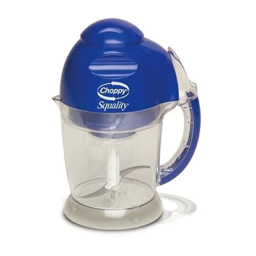 Choppy Küchenmaschine kraftvolle 500 Watt Motor praktisch, kompakt und superstark 1000 ml Fassungsvermögen (Blue) von Choppy