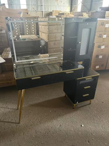 Chrangmay Schminktisch mit Spiegel und Lichtern-X-003 von Chrangmay