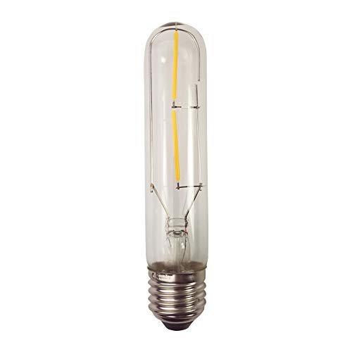 Chrasy 1X E27 Edison Glühbirne 2W LED Filament LED Birnen, T10 Leuchtmittel Warmweiß 2500-3200K, 200 Lumen Kerze mit 360° Abstrahlwinkel von Chrasy