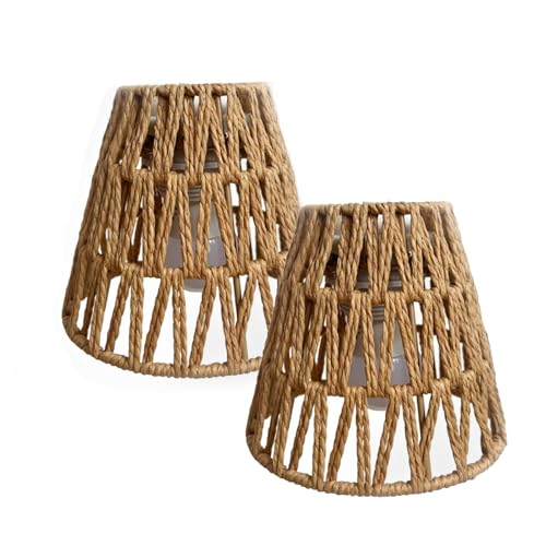 2PC Rattan Lampenschirm Boho Zylinder Lampenschirme Papierlampenschirm Hängend Korb Hängelampen Deckenleuchten Pendelleuchten Stehlampe 2PC Rattan Lampenschirm Boho Zylinder Lampenschirme Papierlampenschirm Hängend Korb Hängelampen Deckenleuchten Pendelleuchten Stehlampe von Chrasy
