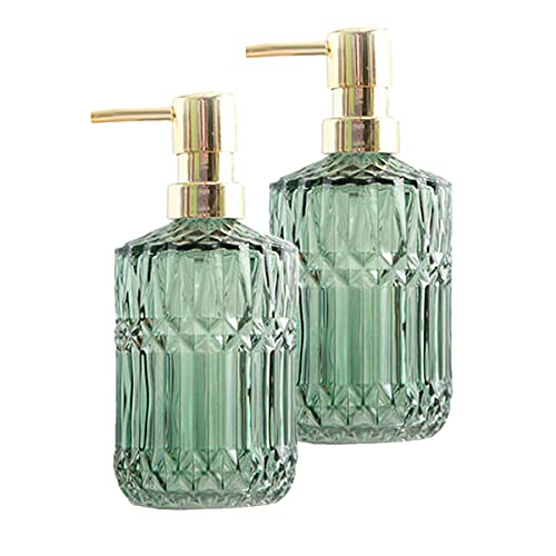 2PCS Glasseifenspender Nachfüllbarer Flüssigseifen Glas Seifenspender Nachfüllbarer 400 ml Glasspender mit Handwaschflüssigkeit für Geschirrspülmittel, ätherisches Öl,Shampoo 2PCS Glasseifenspender Nachfüllbarer Flüssigseifen Glas Seifenspender Nachfüllbarer 400 ml Glasspender mit Handwaschflüssigkeit für Geschirrspülmittel, ätherisches Öl,Shampoo von Chrasy