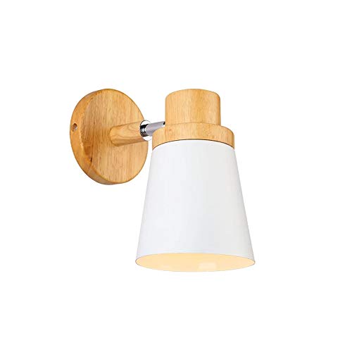 E27 Retro Wandbeleuchtung Holz Wandleuchte Metall Wandlampe Industrie Holz Wandlampe Wandbeleuchtung Innenbeleuchtung für Schlafzimmer Küche Loft Deckenleuchte von Chrasy