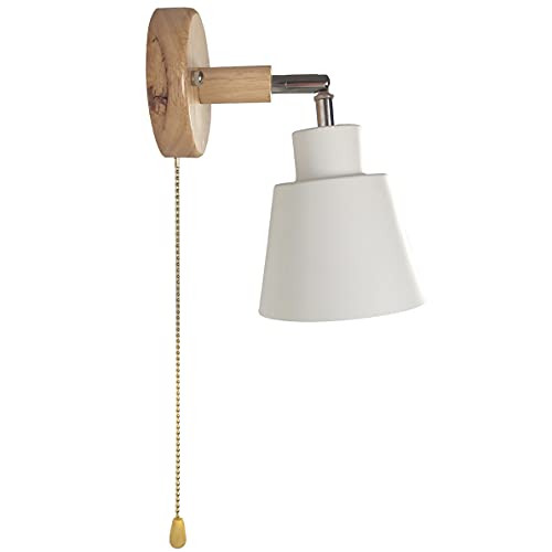 Wandleuchten Lampe Wandlampe Pendelleuchte E27 Moderne Industrial Lampe Wandleuchten Loft Deckenleuchte Mit Schalter für Schlafzimmer, Wohnzimmer, Korridor (Weiß) … von Chrasy