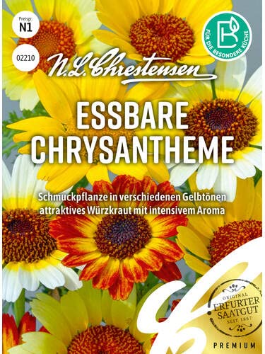 Essbare Chrysantheme Mischung, N.L. Chrestensen Blumensamen Mischung für Garten und Wiese von Chrestensen
