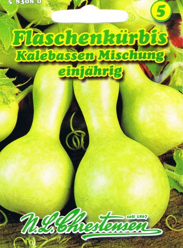 Flaschenkürbis Kürbis Kalebassen Mischung rankend 'Lagenaria siceraria' Schalenschmuck von Chrestensen