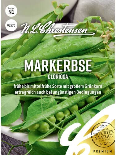 Markerbse Gloriosa Samen, Packungsgröße N1, Portion Saatgut von Chrestensen