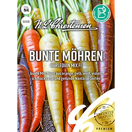 MÖHRE HARLEQUIN MIX, F1, Packungsgröße N4, Portion Saatgut von Chrestensen