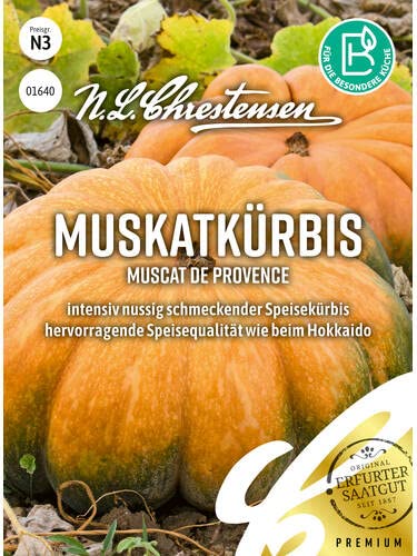 Muskatkürbis Muscat de Provence Samen, Packungsgröße N3, Portion Saatgut Muskatkürbis Muscat de Provence Samen, Packungsgröße N3, Portion Saatgut von Chrestensen