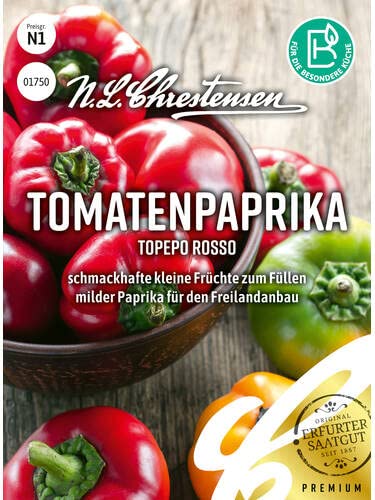 Paprika Samen Topepo rosso, Saatgut direkt vom Hersteller von Chrestensen