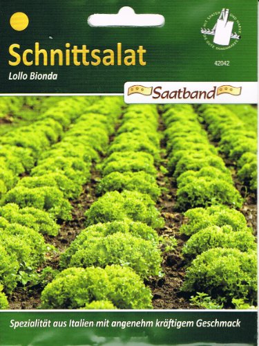 Schnittsalat Lollo Bionda Saatband von Chrestensen