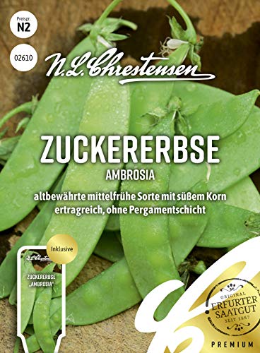 Zuckererbse Ambrosia Samen, Packungsgröße N2, Portion Saatgut von Chrestensen