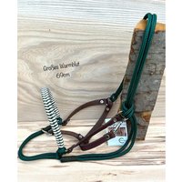 Halfter Größe Großes Warmblut | Full Aus Seil in Dunkelgrün Zum Reiten, Bodenarbeit Und Führen von ChriStallHalfter