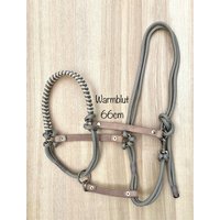 Halfter Größe Warmblut | Full Aus Seil in Beigegrau Zum Reiten, Bodenarbeit Und Führen von ChriStallHalfter