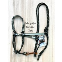 Reflektierendes Sidepull-Halfter Größe Großes Warmblut | Full Aus Seil in Oliv Zum Reiten, Bodenarbeit Und Führen von ChriStallHalfter