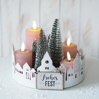 Adventskranz Tablett von ChriSueMuenster