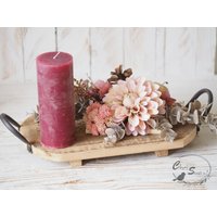 Herbstdeko Gesteck Mit Kerze von ChriSueMuenster