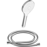 Chris Bergen Handbrause mit Brauseschlauch, chrom, drei Strahlarten - silberfarben von Chris Bergen