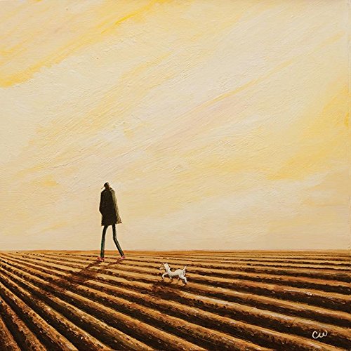 Chris Williamson The Furrows Kunstdruck auf Leinwand, 40 x 40 cm, Polyester, Mehrfarbig, 40x40x3.2 cm von Chris Williamson